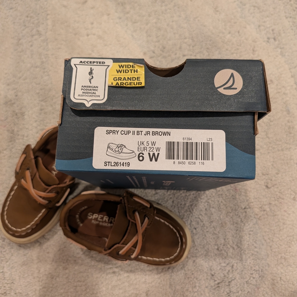 Sperry Kids Spry Cup II Brown Shoes